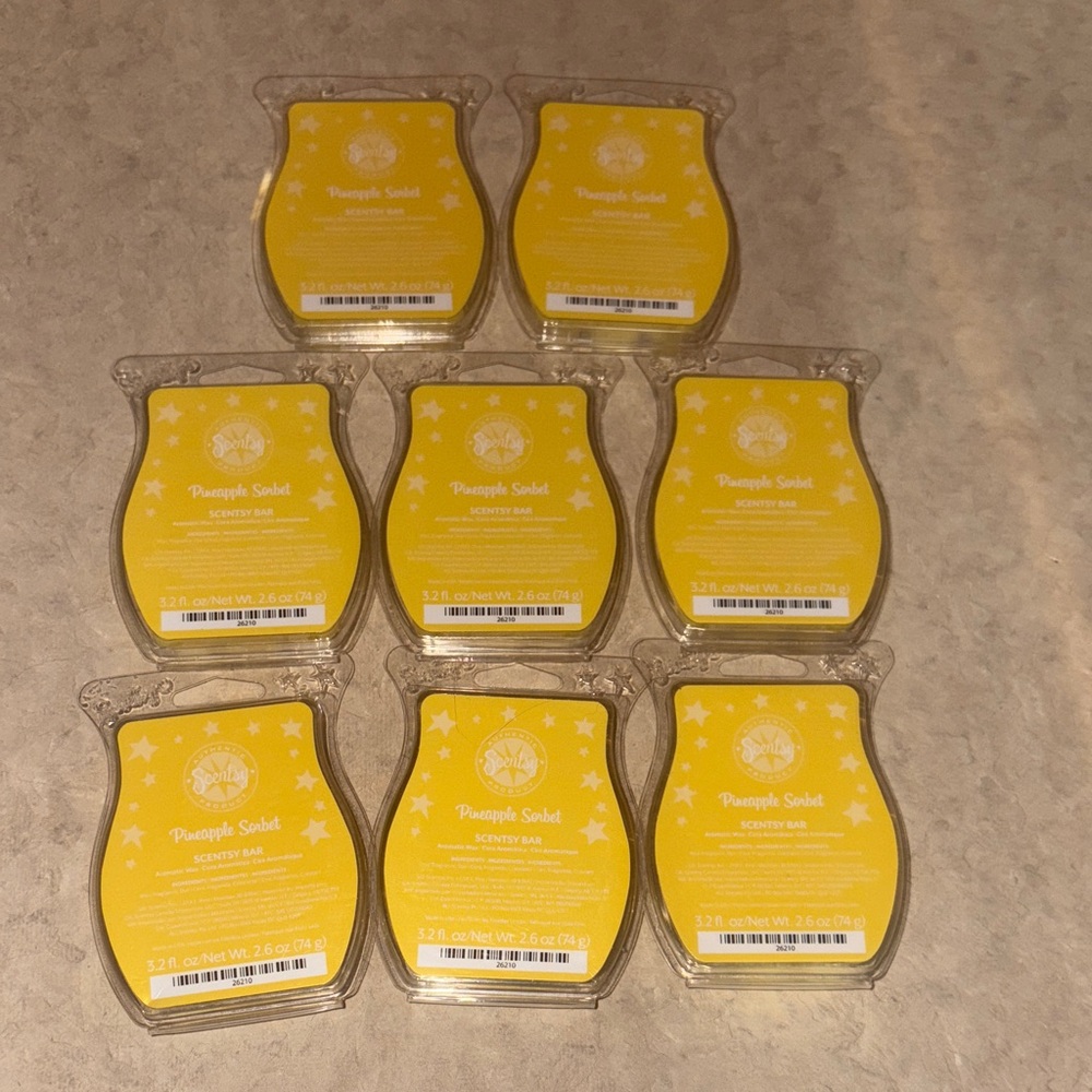 Scentsy Pineapple Sorbet Wax Bars - Yellow